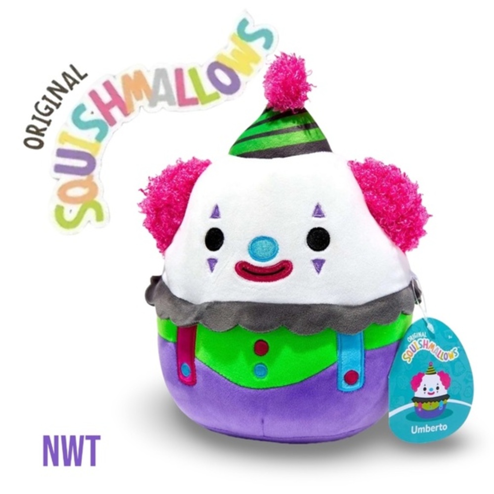 NWT - Squishmallows Umberto the Clown